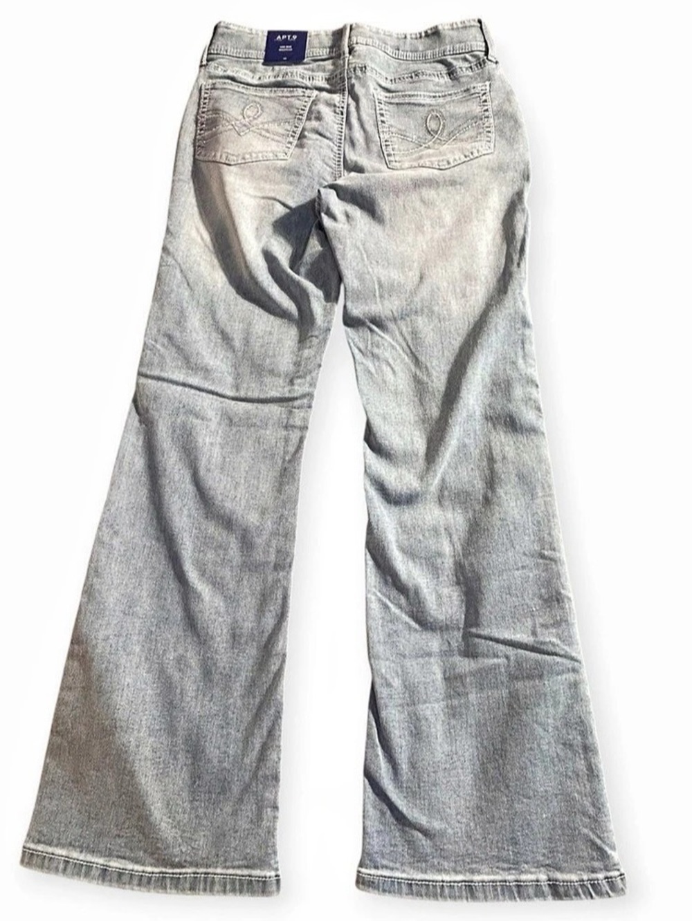 NWT APT.9 Mid-Rise Bootcut Jeans in Blue Waist 10 NWT